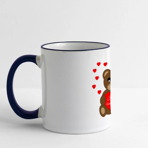 Sweet Bear Heart Mug - Cuddly Animal Coffee Cup - Panoramic Mug