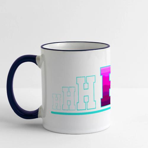 Letter H – Capital Varsity Alphabet Monogram - Panoramic Mug