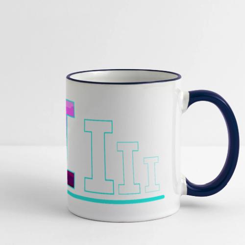 Letter I – Capital Varsity Alphabet Monogram - Panoramic Mug