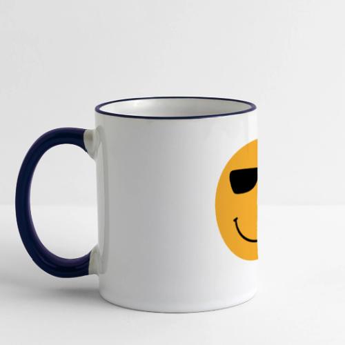 Orange Face with Sunglasses - Panoramic Mug