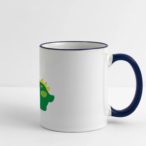 Friendly Green Dino - Infant Wear and Coffee Cup - Panoramic Mug