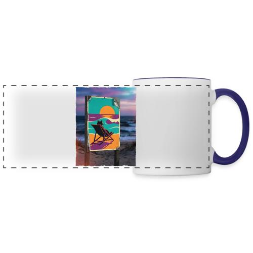 Sunset Cat Sign - Panoramic Mug
