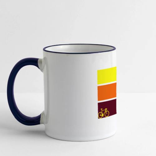 tricolor with bicycle - Panoramic Mug
