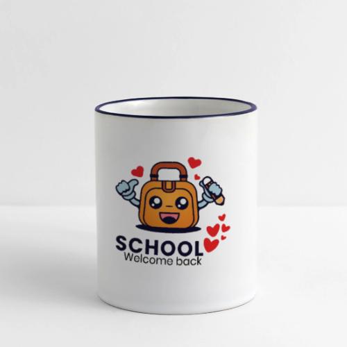 first day of school outfit- school Welcome back - Panoramic Mug