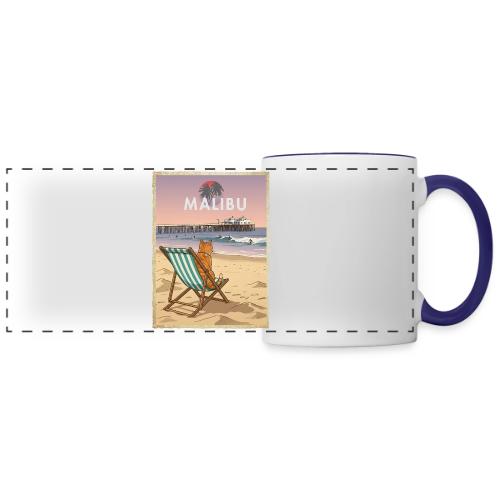 Malibu Beach cat - Panoramic Mug