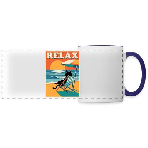 Relax At The Beach - Panoramic Mug