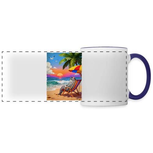 Rainbow Beach cat - Panoramic Mug