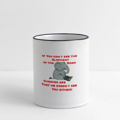 Elephant in the Room Meme - Panoramic Mug