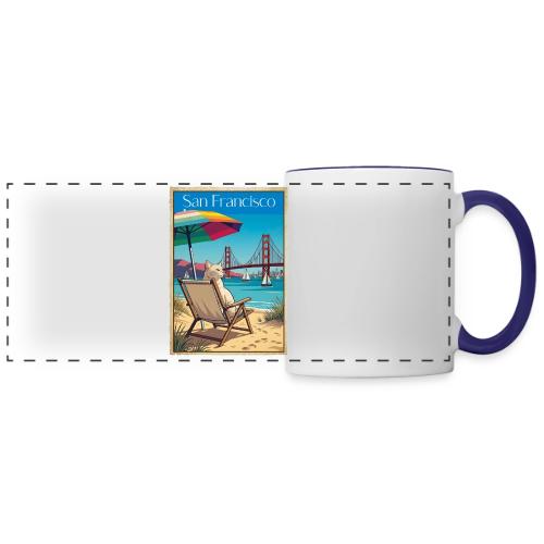 San Francisco Beach Cat - Panoramic Mug