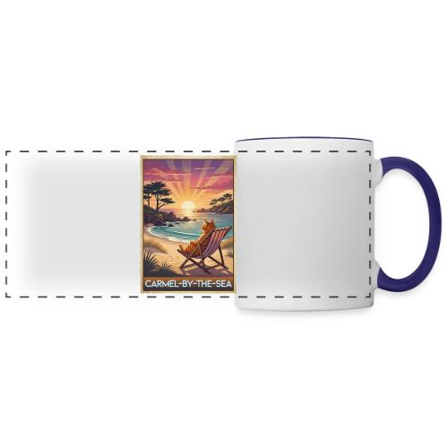 Beach Cat At Carmel-By-The-Sea - Panoramic Mug