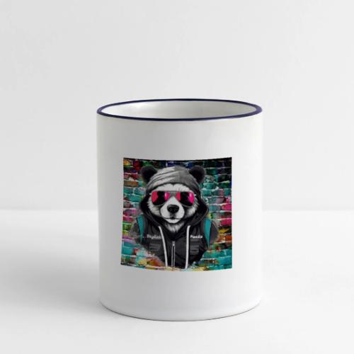 Stylish panda 2 - Panoramic Mug