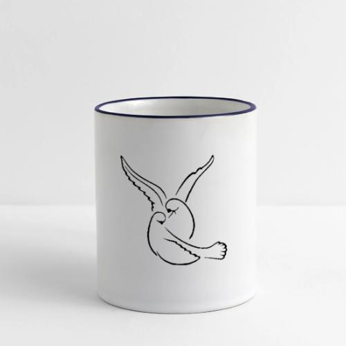 EMBRACED_TURTLEDOVES - Panoramic Mug