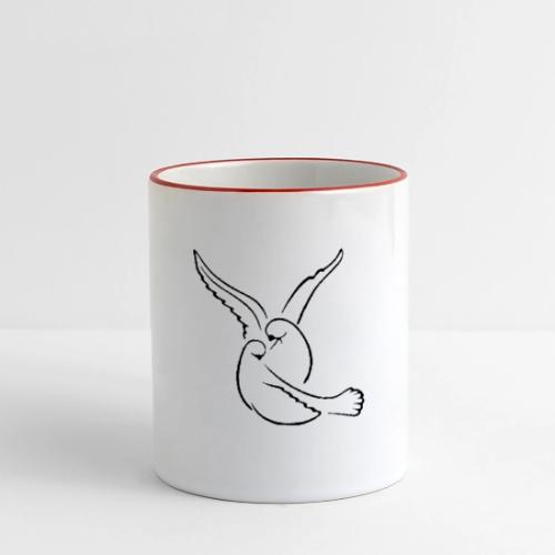 EMBRACED_TURTLEDOVES - Panoramic Mug