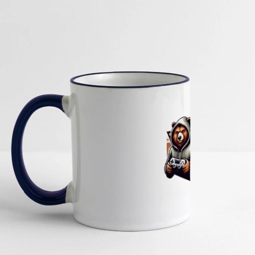 2 grizzlies gamer bears - Panoramic Mug