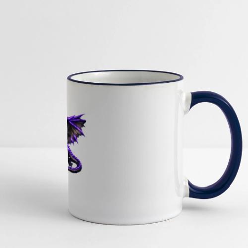 Neon Dragon and Battle Mage - Panoramic Mug
