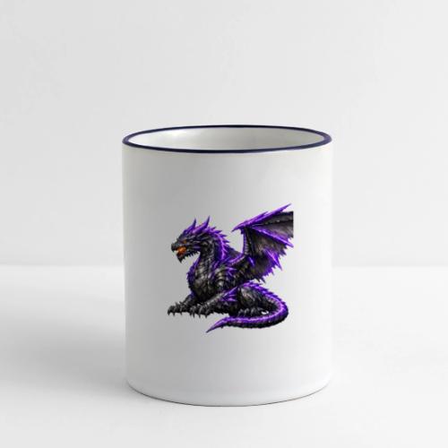 Neon Dragon at Rest - Panoramic Mug