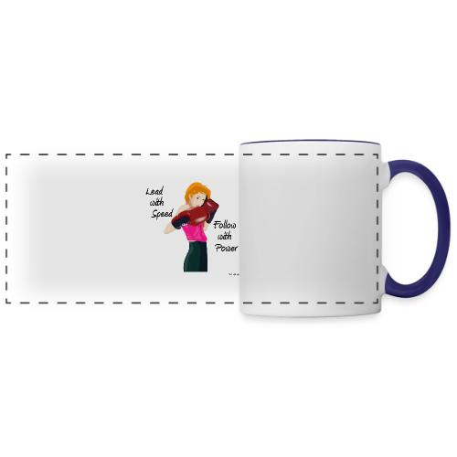 lead with speed 001 tufchick - Panoramic Mug