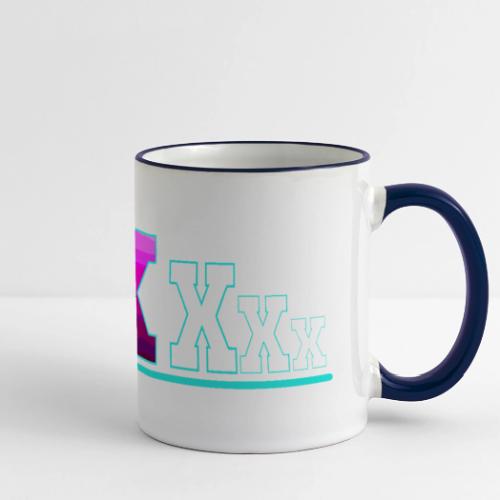 Letter X – Capital Varsity Alphabet Monogram - Panoramic Mug