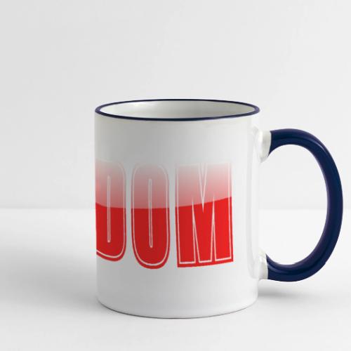 Freedom Typography Design - Panoramic Mug