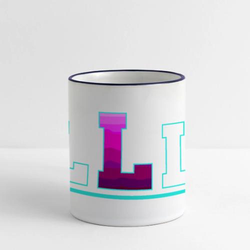 Letter L – Capital Varsity Alphabet Monogram - Panoramic Mug