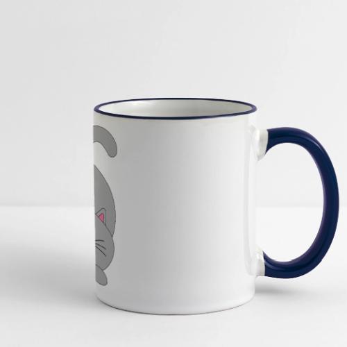 Lovely Grey Kitty - Soft Cozy Newborn Gift - Panoramic Mug