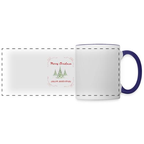 Beautiful Green Christmas Tree Graphic - Panoramic Mug