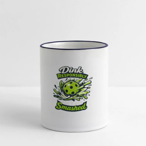 Dink Responsibly Don’t Get Smashed Pickleball Art - Panoramic Mug