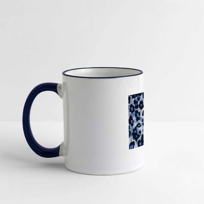 blue ank black leopard pattern