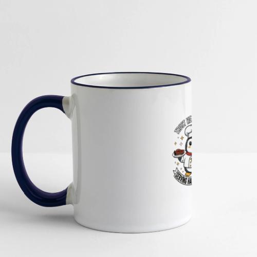 cute Penguin Chef-Funny Cartoon Daily Happiness - Panoramic Mug