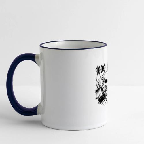 1000 LB Club Skull Barbell Powerlif - Panoramic Mug