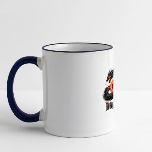 Dravon Fire Dragon Dark Fantasy Graphic T-Shirt - Panoramic Mug