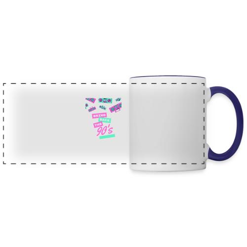 Bring Back The 90s Nostalgia Design| Retro 90s Art - Panoramic Mug