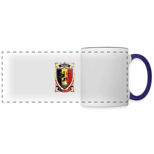 Belgium Lion Crest T-Shirt, Belgian Flag Gift - Panoramic Mug