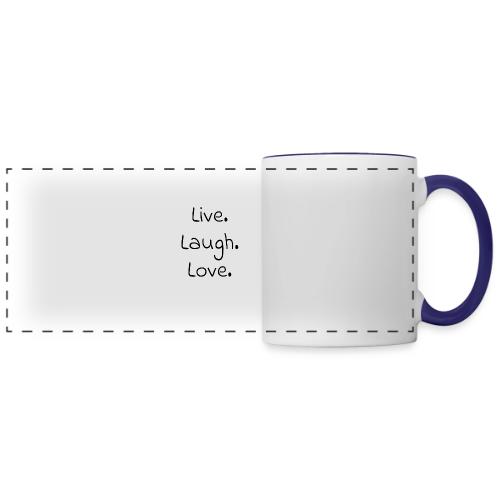 Smoon City_Live laugh love Black - Panoramic Mug