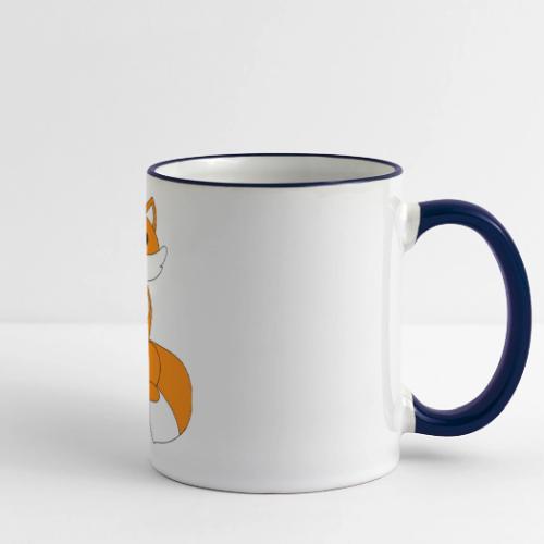 Clever Orange Fox - Infant Apparel and Cocoa Mug - Panoramic Mug