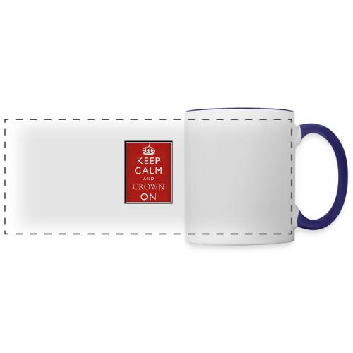 Keep Calm And Crown On logo - Panoramic Mug
