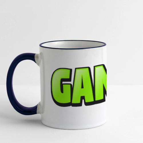 Gamer Neon Green Gaming Logo Design - Panoramic Mug