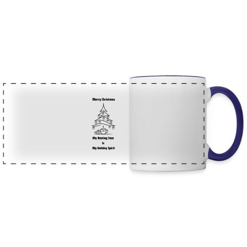 My Resting Face Is My Christmas Spirit T-Shirt - Panoramic Mug