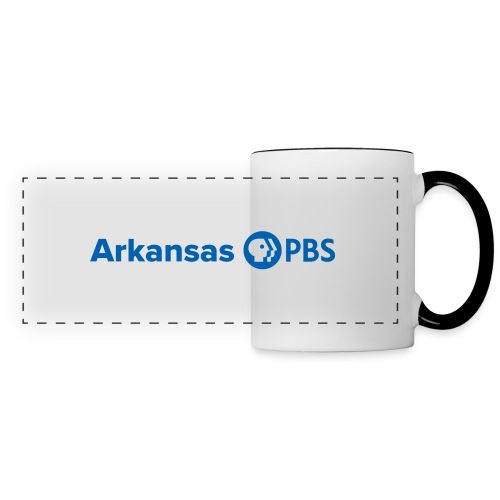 Arkansas PBS blue white - Panoramic Mug