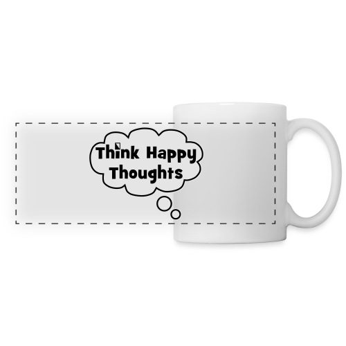 Think Happy Thoughts Bubble - Panoramic Mug