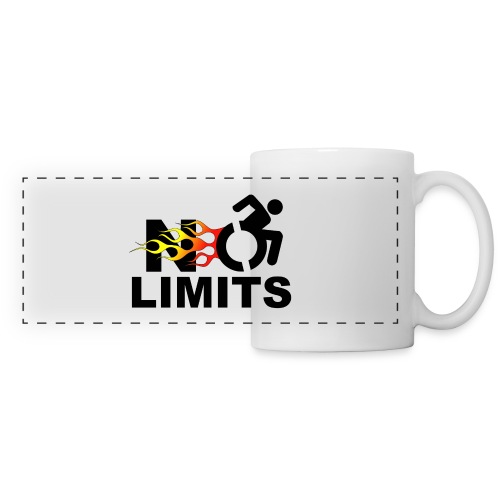 No limits for me with my wheelchair - Panoramic Mug