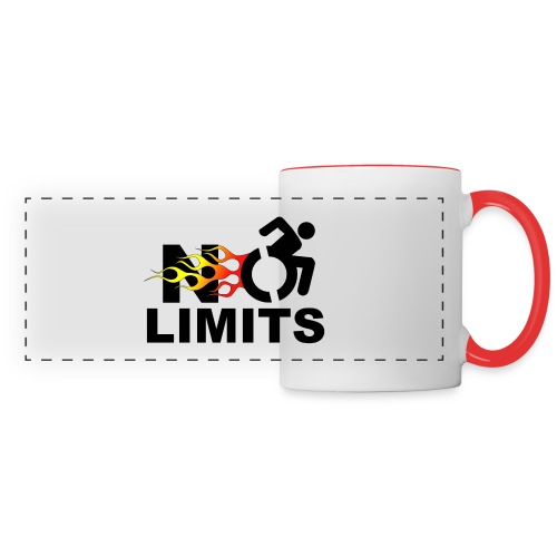No limits for me with my wheelchair - Panoramic Mug