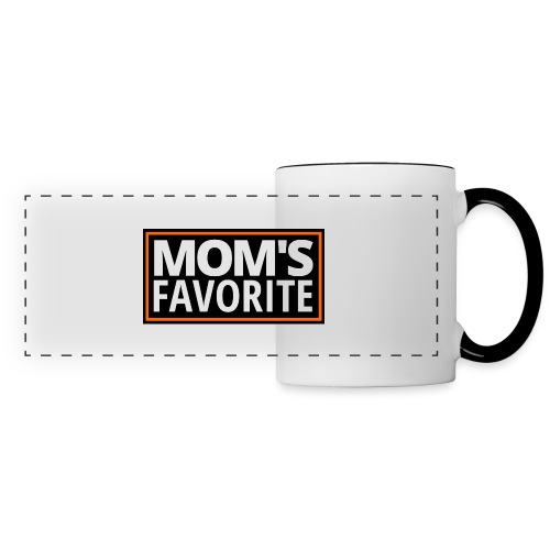 MOM'S FAVORITE (Black & Orange Logo) - Panoramic Mug