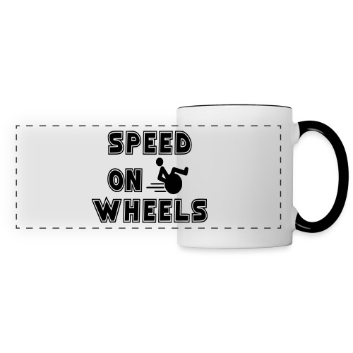 Speed on wheels for real fast wheelchair users - Panoramic Mug