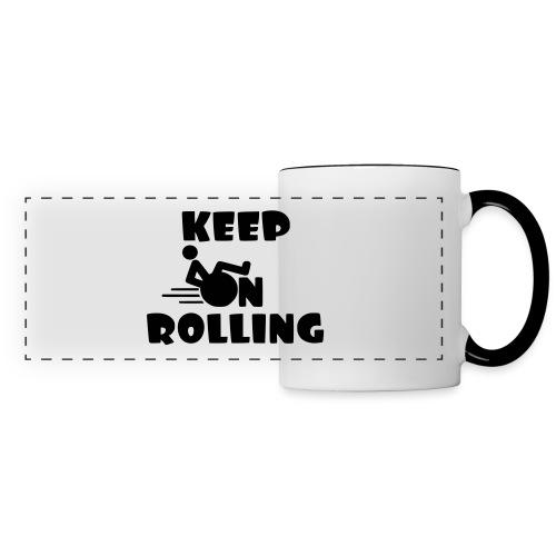 Keep on rolling with your wheelchair * - Panoramic Mug
