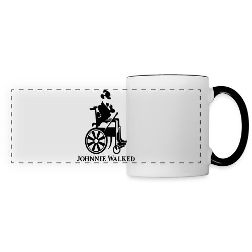 Johnnie Walked, Wheelchair fun, whiskey and roller - Panoramic Mug