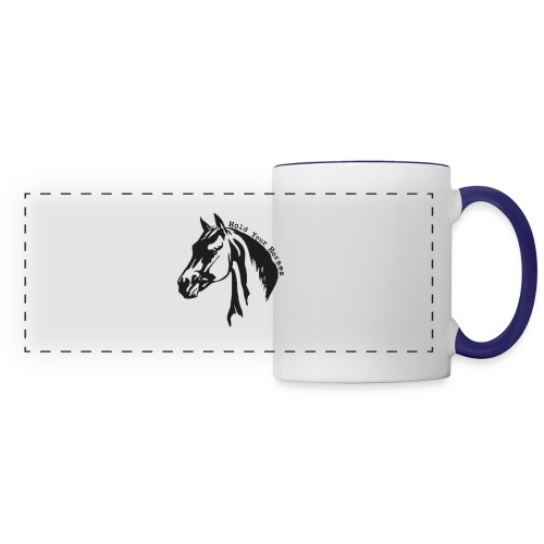 Bridle Ranch Hold Your Horses (Black Design) - Panoramic Mug