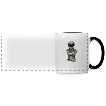 Alien mummy - Panoramic Mug - white/black - Front