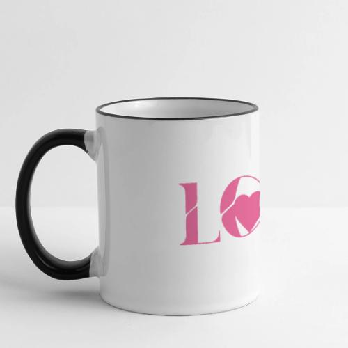 Pink love mug - Panoramic Mug