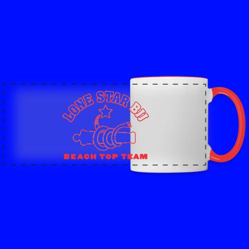 Beach Top Team - Lone Star BJJ - Red and White - Panoramic Mug
